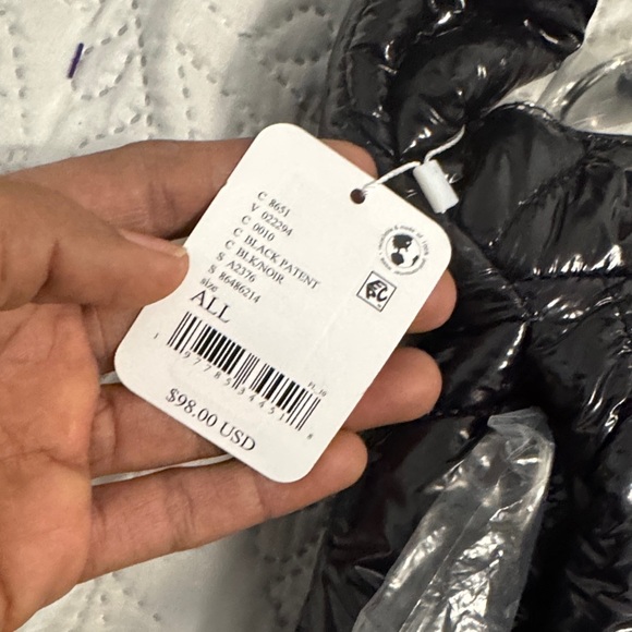 NWT Free People - Surplus Shine Carryall Tote Bag in black - Picture 10 of 16